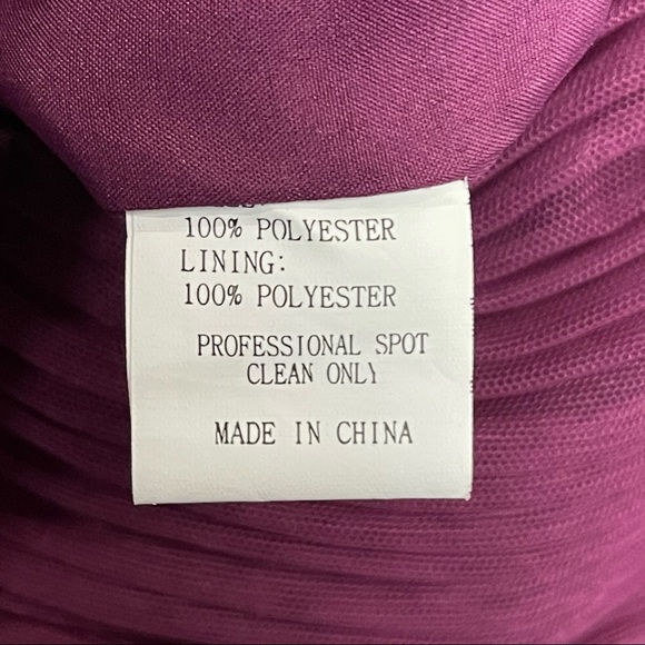 IVONNE D BY MON CHERI RASPBERRY 1 SHOULDER RUCHED TULLE SWEETHEART TRUMPET GOWN - Picture 13 of 15